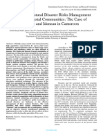 Barriers To Natural Disaster Risks Management Within Coastal Communities: The Case of Limbe and Ideneau in Cameroon