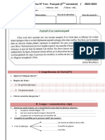 Devoir 3 Modele 3 Francais 1ac Semestre 2