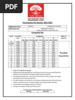 Fee Structure For Session