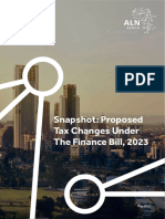 Proposed Tax Changes Under The Finance Bill 2023 Snapshot - ALN Kenya Legal Alert