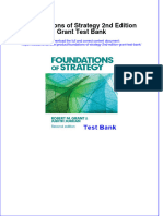 Full Download PDF of Foundations of Strategy 2nd Edition Grant Test Bank All Chapter