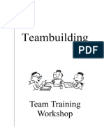 Teambuilding: Team Training Workshop