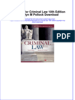 573full Download PDF of Test Bank For Criminal Law 10th Edition Joycelyn M Pollock Download All Chapter