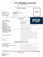 BA Application Form