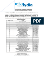 Resultado Edital