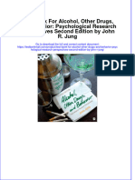 Full Download PDF of Test Bank For Alcohol, Other Drugs, and Behavior: Psychological Research Perspectives Second Edition by John R. Jung All Chapter