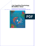 Full Download PDF of Test Bank For Cognitive Psychology, 8th Edition: Solso All Chapter