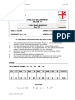 G10 June Examination 2022