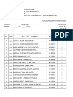 Formato Planillas Ejercicios de Tiro