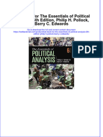 Full Download PDF of Test Bank For The Essentials of Political Analysis, 6th Edition, Philip H. Pollock, Barry C. Edwards All Chapter