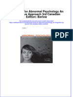 Full Download PDF of Test Bank For Abnormal Psychology An Integrative Approach 3rd Canadian Edition: Barlow All Chapter