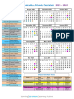 2023 2024 Chaparral School Calendar