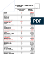 Precio Ventas Negocio