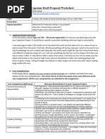 CLC 12 - Capstone Draft Proposal Worksheet