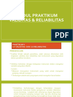 Modul Praktikum Validitas Reliabilitas