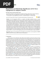 Regulation and Metabolic Significance of de Novo Lipogenesis in Adipose Tissues