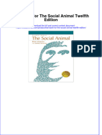 Full Download PDF of Test Bank For The Social Animal Twelfth Edition All Chapter