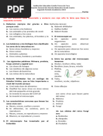 Evaluación de Ciencias Naturales Segundo Periodo 2023 Grado Cuarto