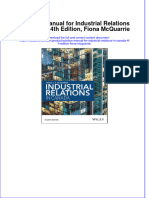 Full Download PDF of Solution Manual For Industrial Relations in Canada, 4th Edition, Fiona McQuarrie All Chapter