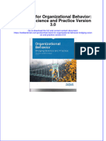 Full Download PDF of Test Bank For Organizational Behavior: Bridging Science and Practice Version 3.0 All Chapter