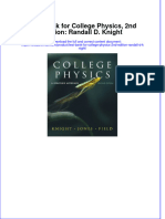 Full Download PDF of Test Bank For College Physics, 2nd Edition: Randall D. Knight All Chapter