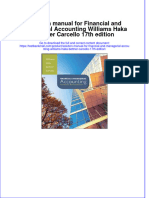 Full Download PDF of Solution Manual For Financial and Managerial Accounting Williams Haka Bettner Carcello 17th Edition All Chapter