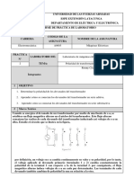 Laboratorio 2. Polaridad de Transformadores