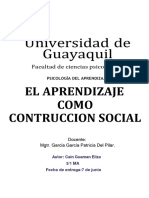 El Aprendizaje Como Construccion Social