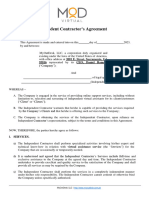 MOD Independent Contractors Agreement 2023