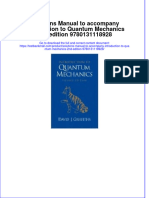 Full Download PDF of Solutions Manual To Accompany Introduction To Quantum Mechanics 2nd Edition 9780131118928 All Chapter