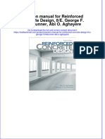 Full Download PDF of Solution Manual For Reinforced Concrete Design, 8/E. George F. Limbrunner, Abi O. Aghayere All Chapter