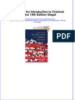 Full Download PDF of Test Bank For Introduction To Criminal Justice 14th Edition Siegel All Chapter