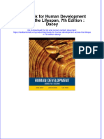 Full Download PDF of Test Bank For Human Development Across The Lifespan, 7th Edition: Dacey All Chapter