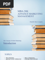 MBA 208 - Advance Marketing Management - Report