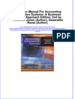 Instructor Manual For Accounting Information Systems: A Business Process Approach Edition: 2nd by Frederick Jones (Author), Dasaratha Rama (Author)