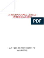 Interacciones Débiles en Medio Acuoso - 2024