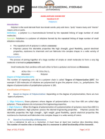 Polymers and Material Chemistry