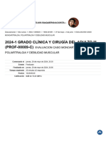 EVALUACION CASO MONOARTRALGIA, POLIARTRALGIA Y DEBILIDAD MUSCULAR - Revisión Del Intento