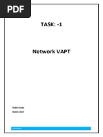 Network Vulnerability Assessment and Pentesting 