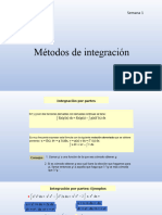 Semana 2 Métodos de Integración