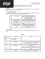 TS For Service Cable For Bihar 12th Plan