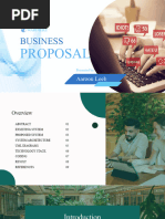 White and Green Simple Professional Business Project Presentation