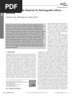 Advanced Energy Materials - 2012 - Liang - Organic Electrode Materials For Rechargeable Lithium Batteries