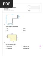 Area and Perimeter of Compound Shapes - Quizizz