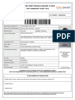 COMEDK UGET 2023/Uni-GAUGE-E 2023: Test Admission Ticket (Tat)