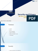 Security and Privacy: IBU 020 Computer Engineering Orientation