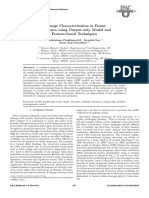 Damage Characterization in Frame Structures Using Output-Only Modal and Feature-Based Techniques