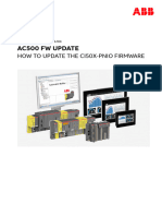 Application Note 3ADR011284 AC500 FW Update - How To Update The CI50x-PNIO Firmware