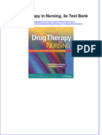 Full Download PDF of Drug Therapy in Nursing, 3e Test Bank All Chapter