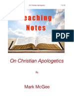 Teaching Notes On Christian Apologetics